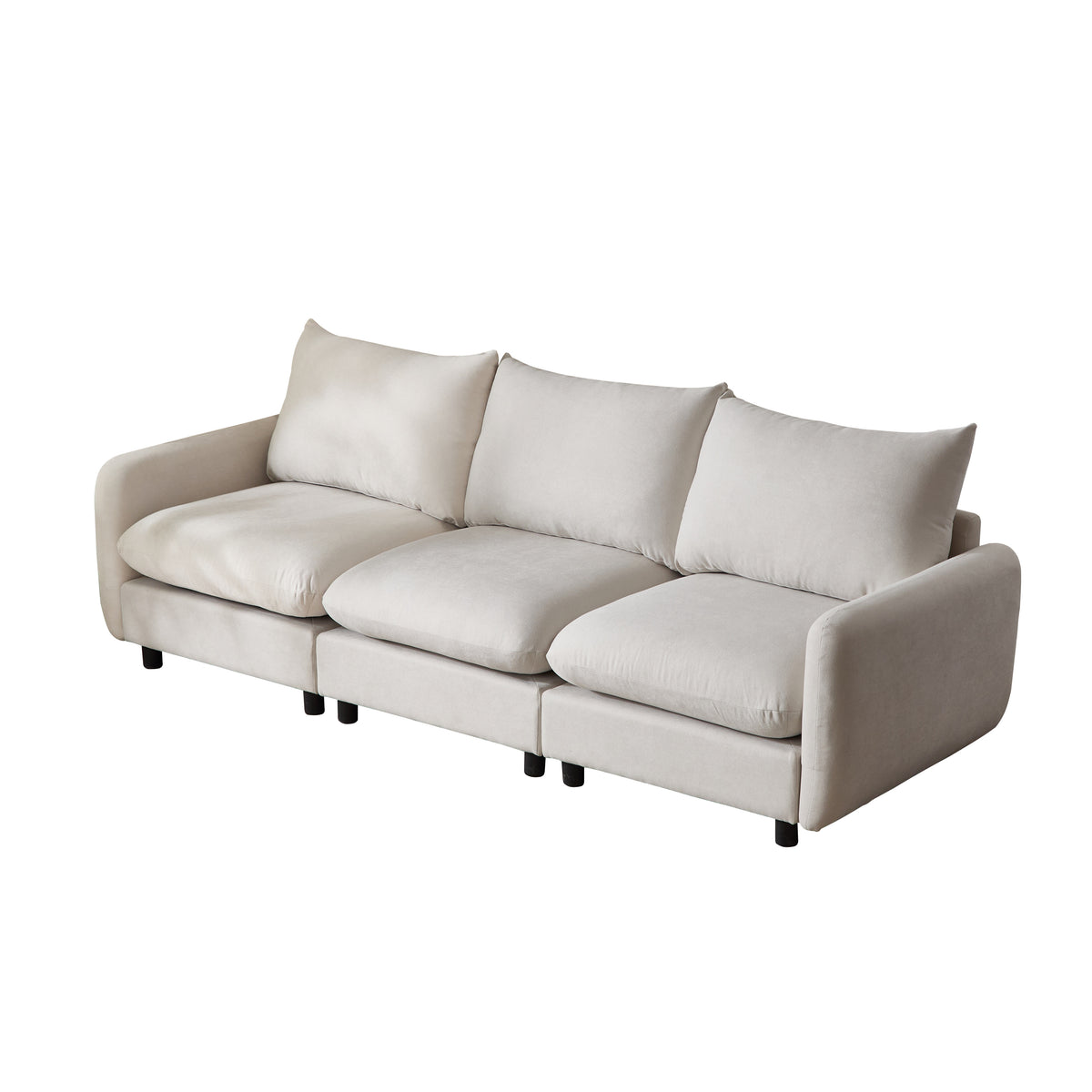 99 in. 3-Piece Modular Free Combination Sectional Sofa Couch
