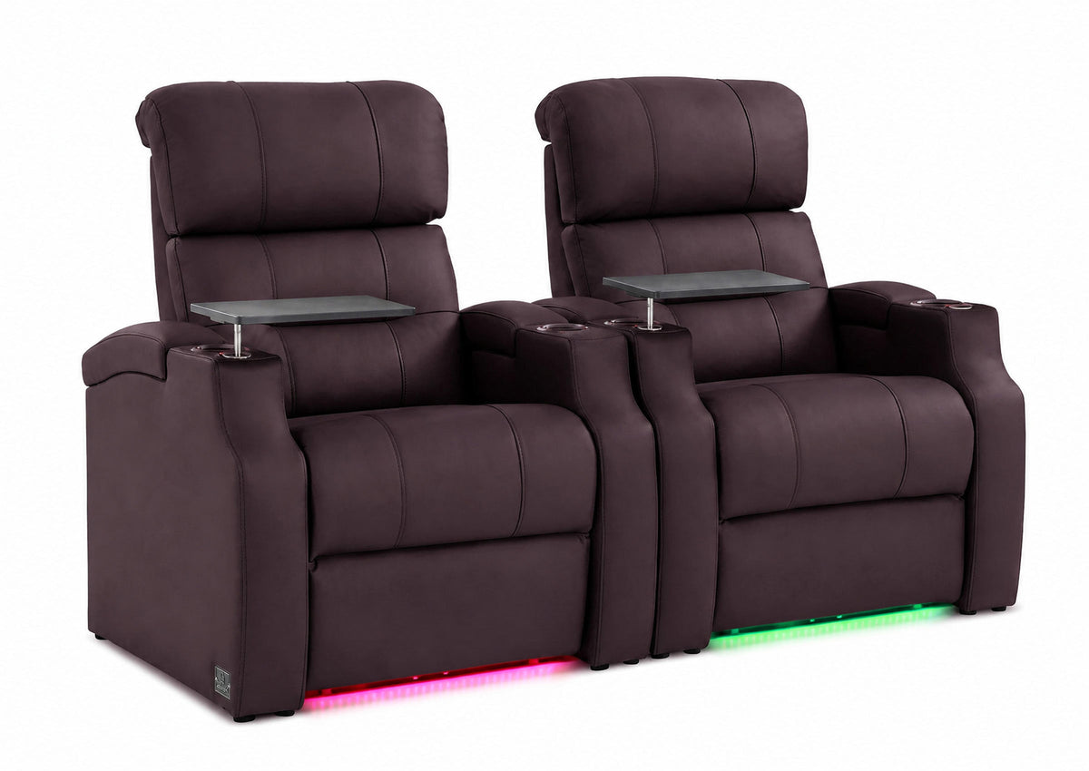 Weilianda Vanguard Power Reclining Loveseat Movie Theater Couch