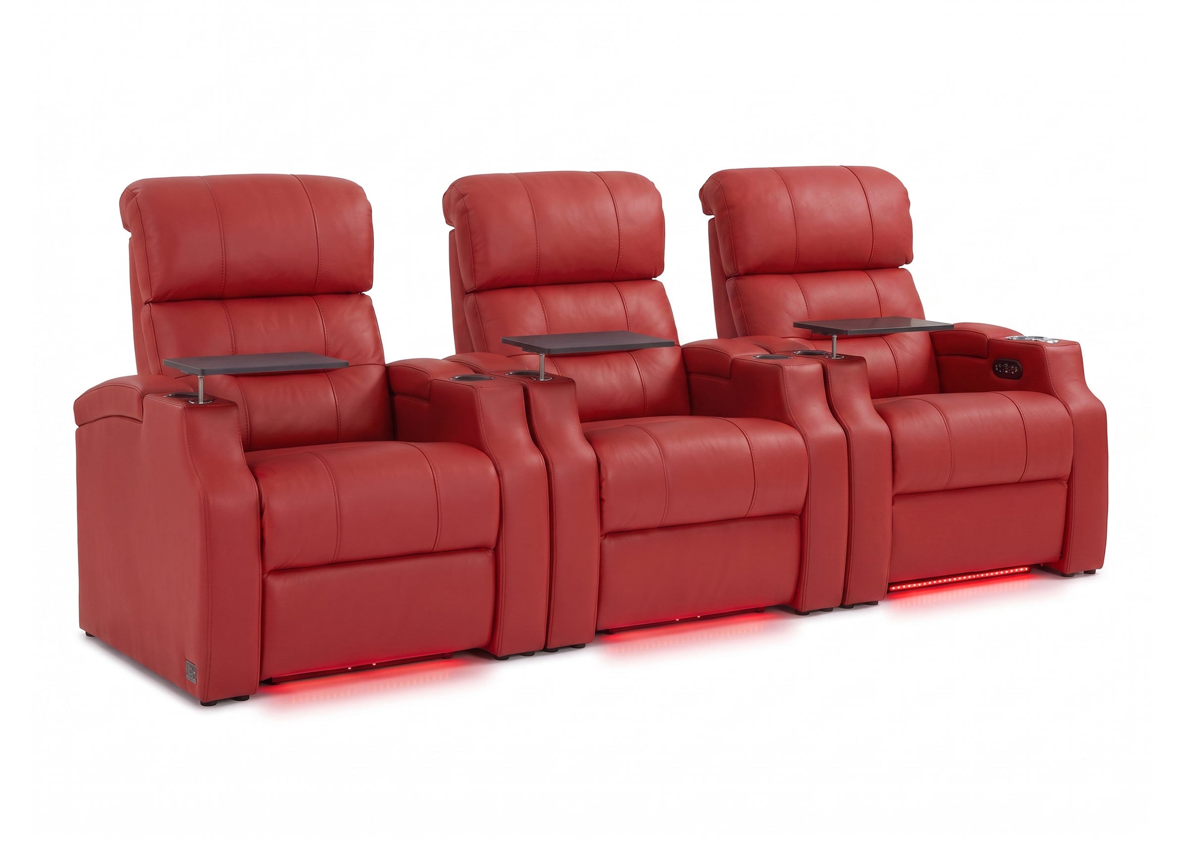 Weilianda Vanguard Series Movie Night Chair Power Recliner 3 seats Blue
