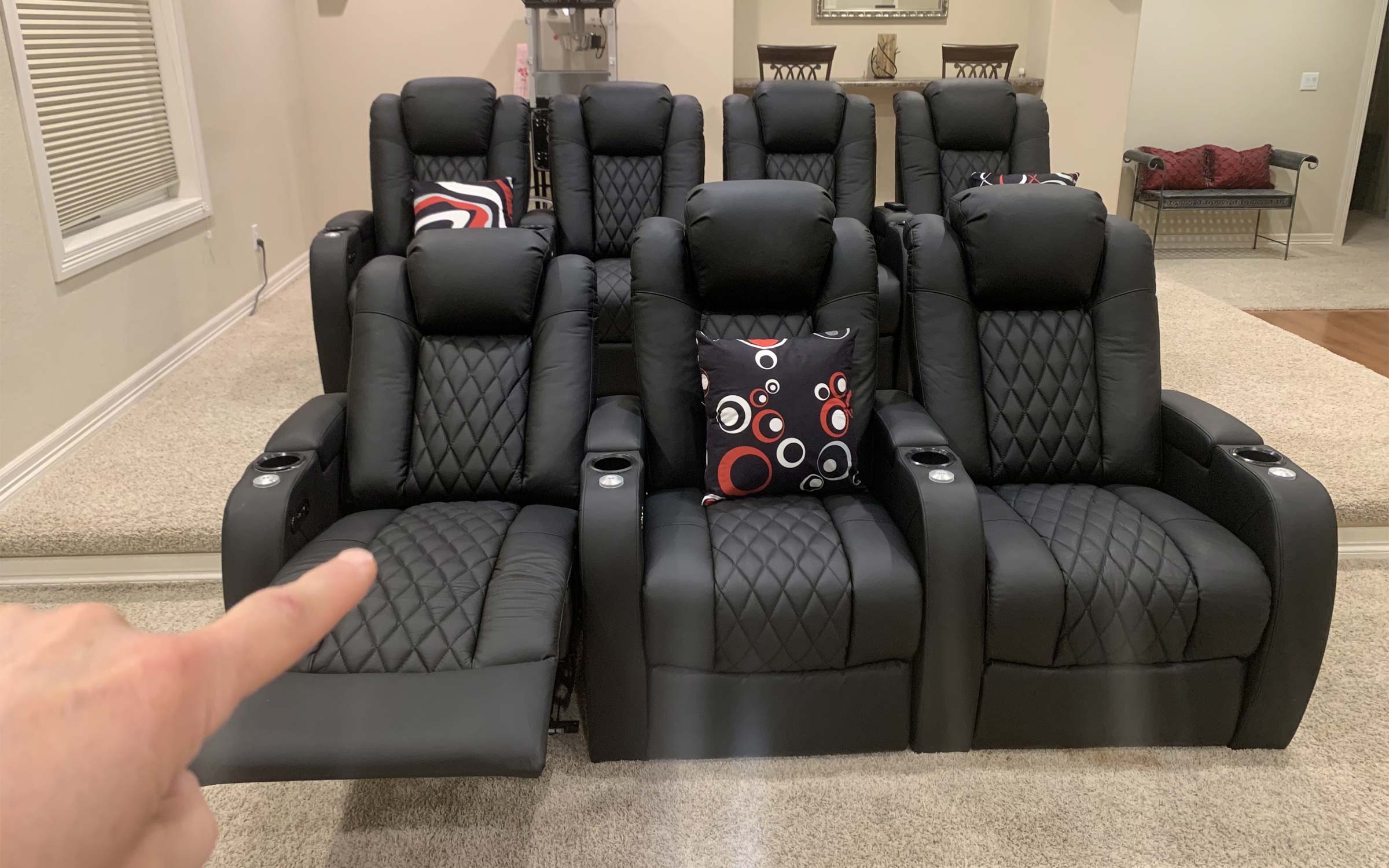 home Theater Seating 3-seat review