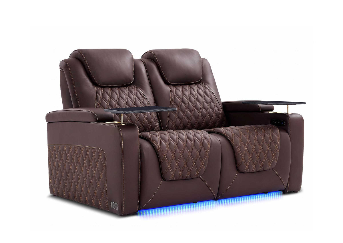 Weilianda Chic XL Series Two Seat Power Recliner | Roomy Design & Adjustable Power Headrest