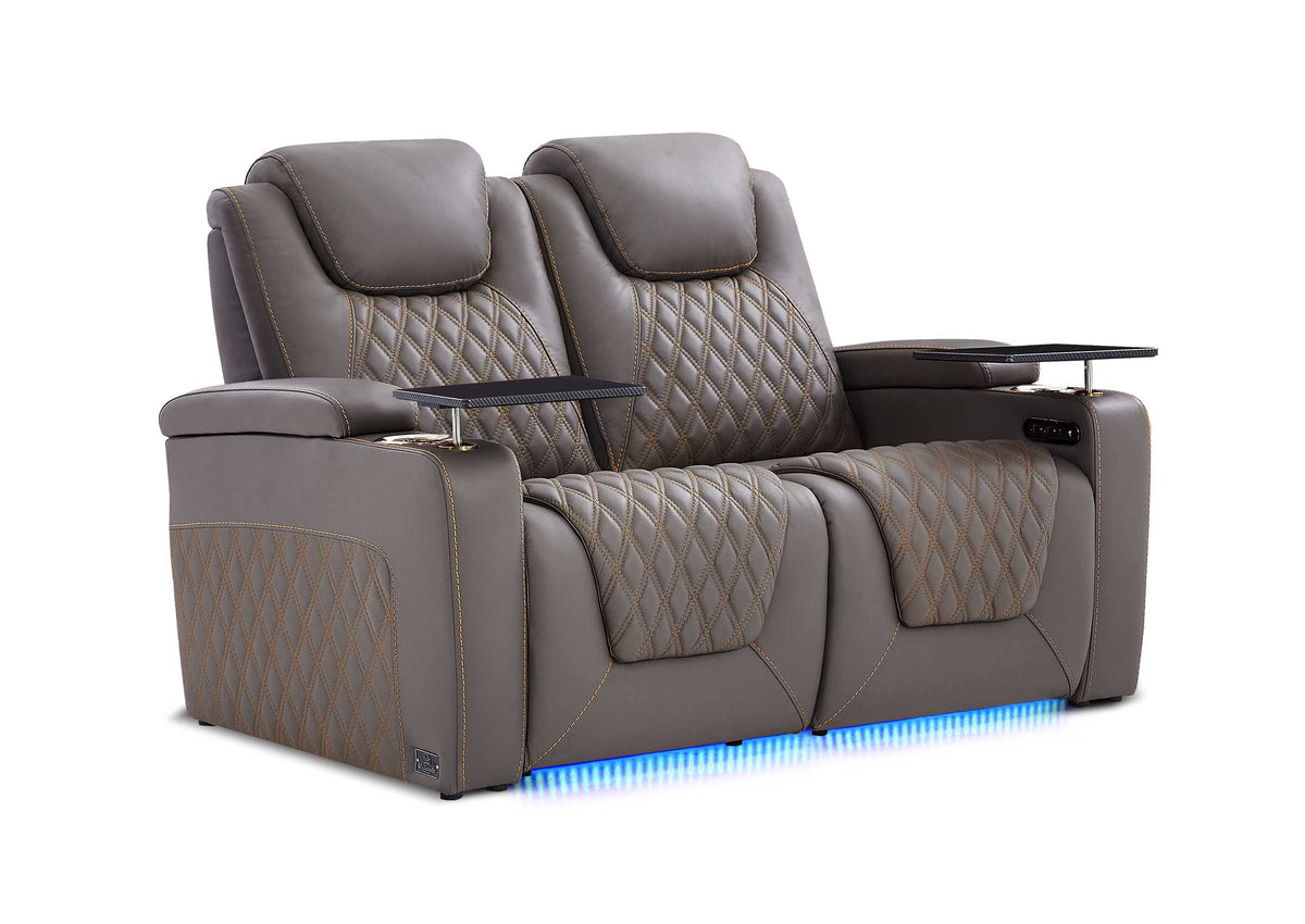 Weilianda Chic XL Series Two Seat Power Recliner | Roomy Design & Adjustable Power Headrest
