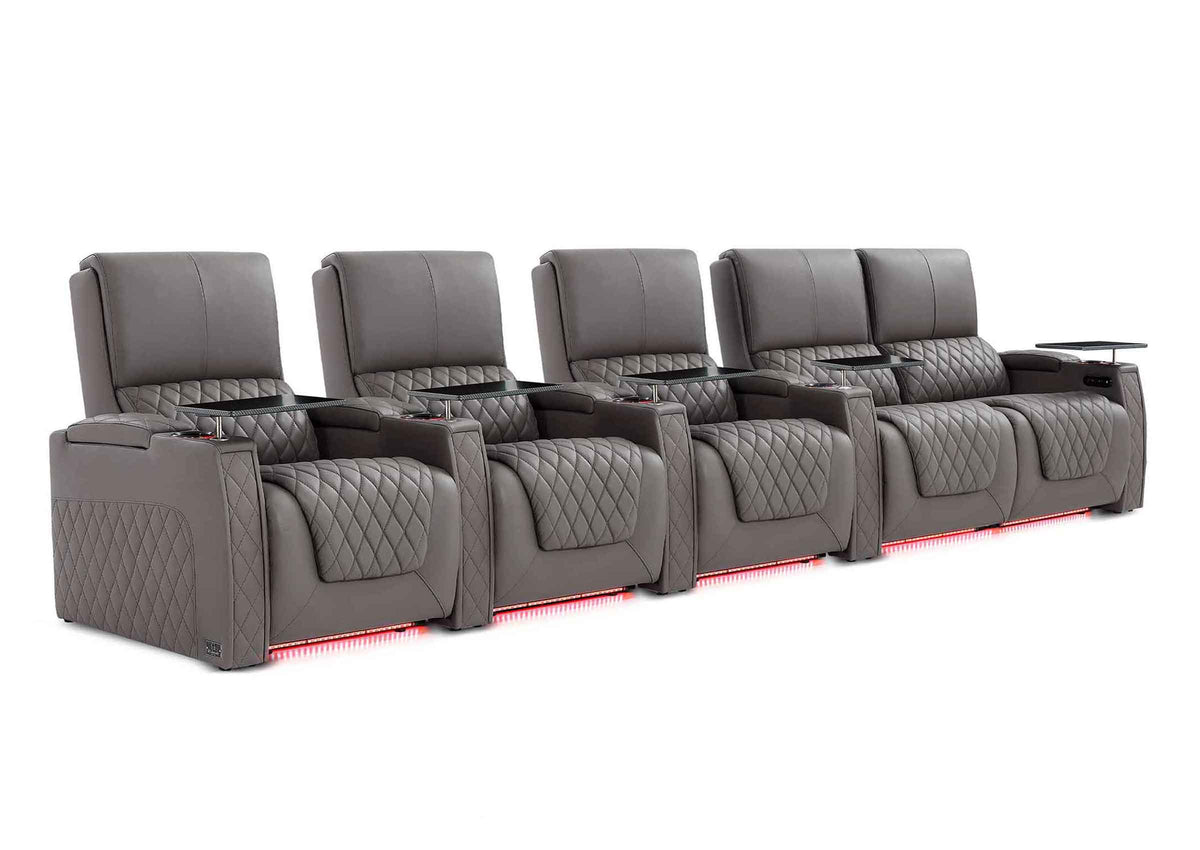 Weilianda AstroUltra XL Series – Big & Tall Design Five Seat Home Theater Seating | Extra Space to Relax & Premium Leather