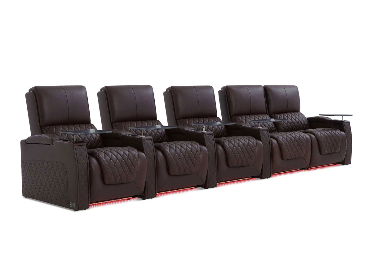 Weilianda AstroUltra XL Series – Big & Tall Design Five Seat Home Theater Seating | Extra Space to Relax & Premium Leather