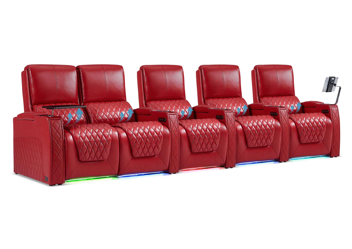 Weilianda AstroUltra Lumbar Series 5-Seat Home Cinema Chairs with Integrated Lumbar Support