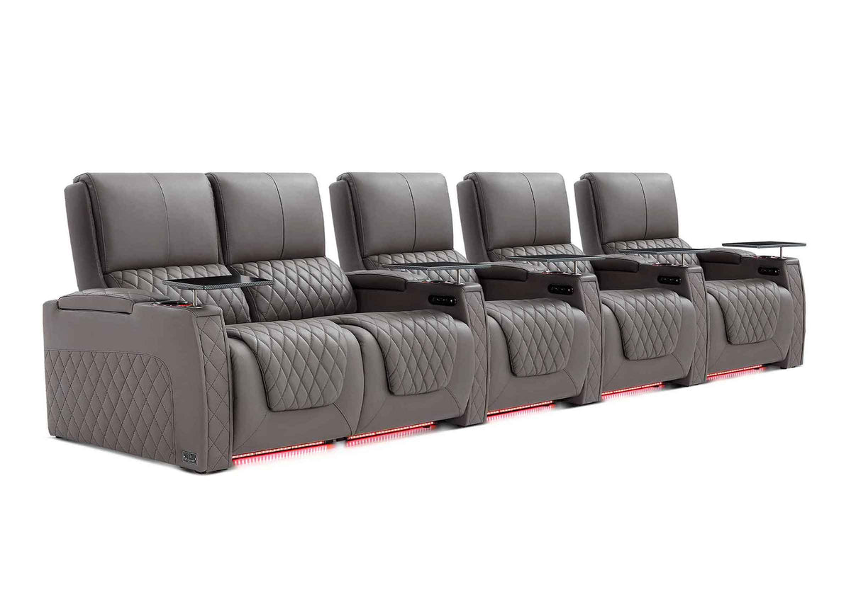 Weilianda AstroUltra XL Series – Big & Tall Design Five Seat Home Theater Seating | Extra Space to Relax & Premium Leather